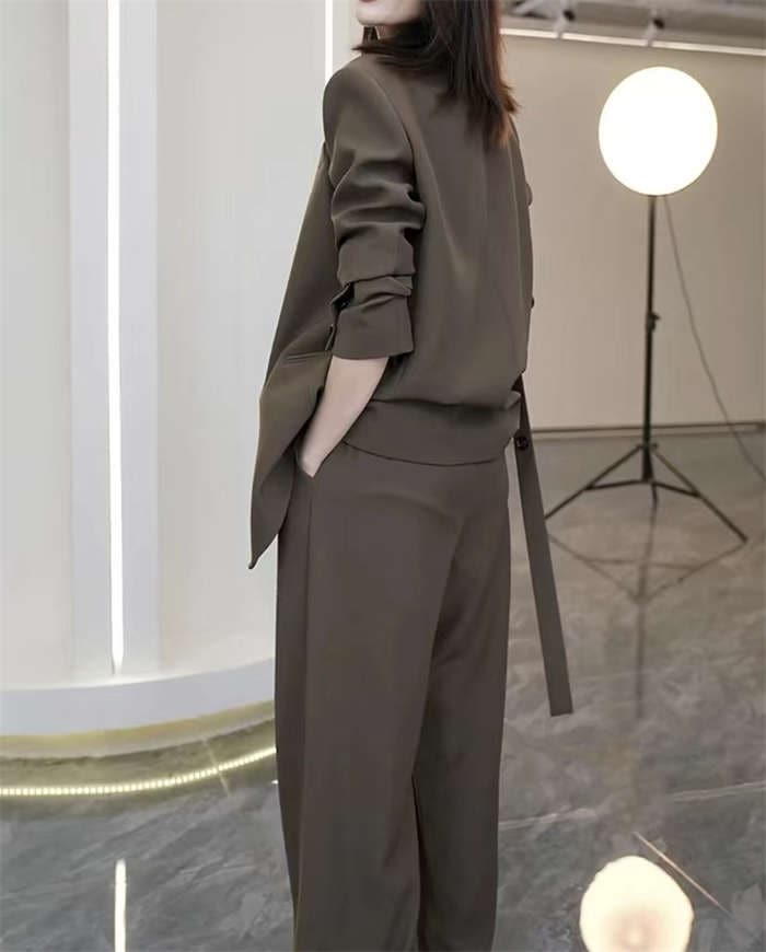 スーツ レディース セットアップ パンツスーツ フォーマル セレモニースーツ ママスーツ 大きいサイズ ジャケット ワイドパンツ ゴム 家庭洗濯 入学式 入園式 卒業式 卒園式 ママ お宮参り 七五