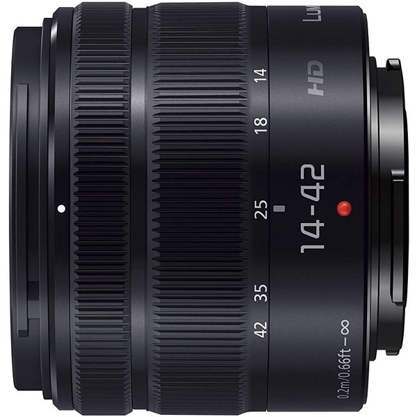 【中古】パナソニック Panasonic 標準ズームレンズ G VARIO 14-42mm/F3.5-5.6 II ASPH. ブラック H-FS1442A-KA