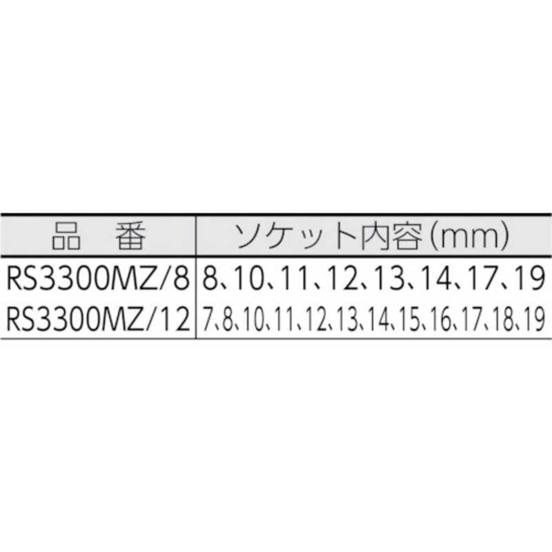 山下工業研究所　Z-EAL6角ディープソケットレールセット 12ヶ組　RS3300MZ12_1