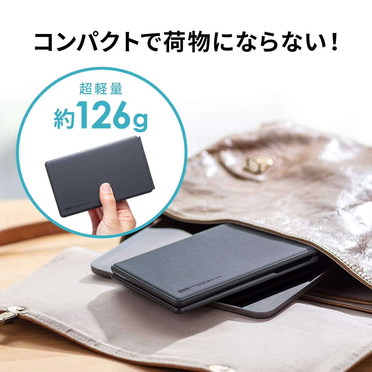 サンワサプライ 折りたたみ式Bluetoothキーボード iOS対応 パンタグラフ 英語配列67キー SKB-BT30BK 81977
