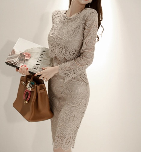 ワンピース ミドル丈 袖あり 長袖 l スリム レース 大人可愛い きれいめ シンプル 上品 おしゃれ かっこいい 無地 春 20代 30代 40代 通勤 お出かけ パーティー イベン ワンピース ミドル丈 袖あり 長袖 l スリム レース 大人可愛い きれいめ シンプル 上品 おしゃれ かっこいい 無地 春 20代 30代 40代 通勤 お出かけ パーティー イベン