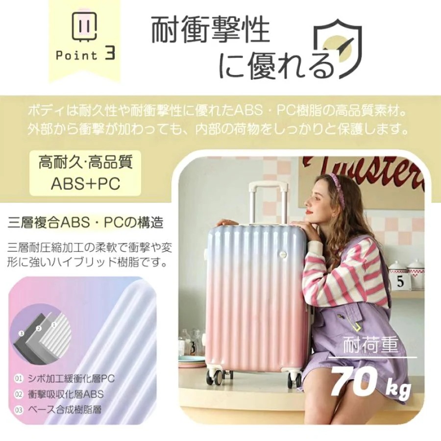 スーツケース 機内持ち込み 軽量 2泊3日拡張 男性 女性 サイズ一覧 s m 大型 小型 人気 短途旅行 出張 超軽量 かわいい キャリーケース キャリーバッグ