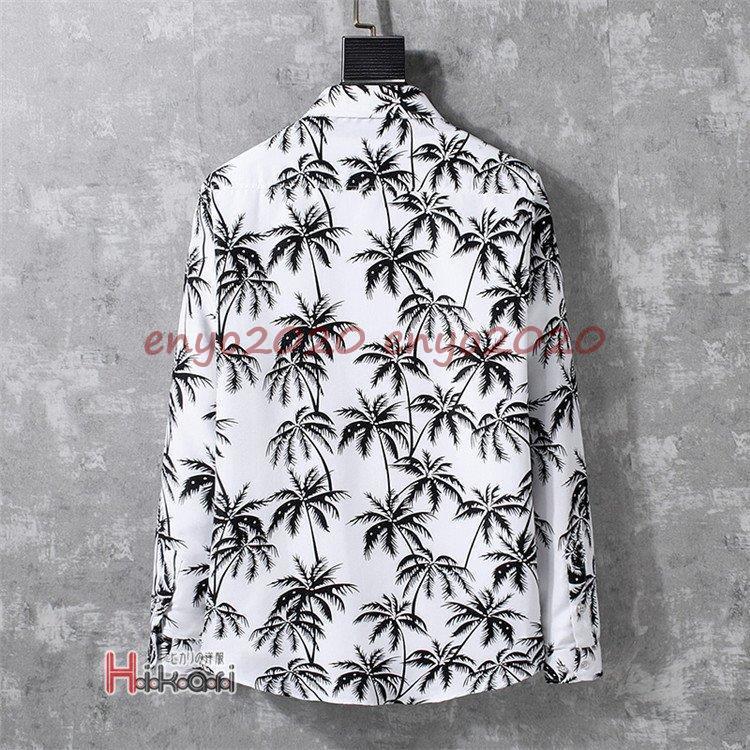 [最安値挑戦]!!花柄シャツ アロハシャツ メンズ 大きいサイズ トップス 長袖シャツ 開襟 秋服 カジュアルシャツ リゾート