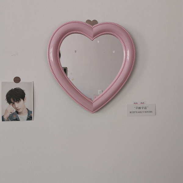 mocoMOROCCO 3サイズ　ハート　ミラー　鏡　インスタ　人気　韓国 鏡越しのおしゃれな私が撮れる！「mocoMOROCCO」のハートミラーで
