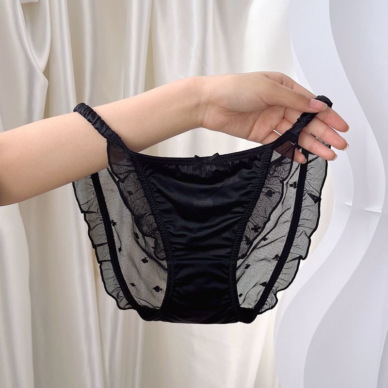 セット売りショーツ 3点セット 新作 ins純欲細レースパンツローウエスト氷糸透明網糸綿股間三角パンツ セット売りショーツ 3点セット 新作 ins純欲細レースパンツローウエスト氷糸透明網糸綿股間三角パンツ