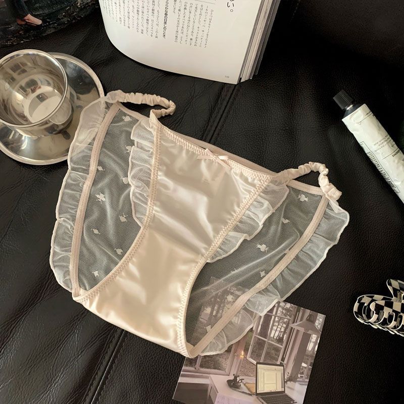 セット売りショーツ 3点セット 新作 ins純欲細レースパンツローウエスト氷糸透明網糸綿股間三角パンツ セット売りショーツ 3点セット 新作 ins純欲細レースパンツローウエスト氷糸透明網糸綿股間三角パンツ