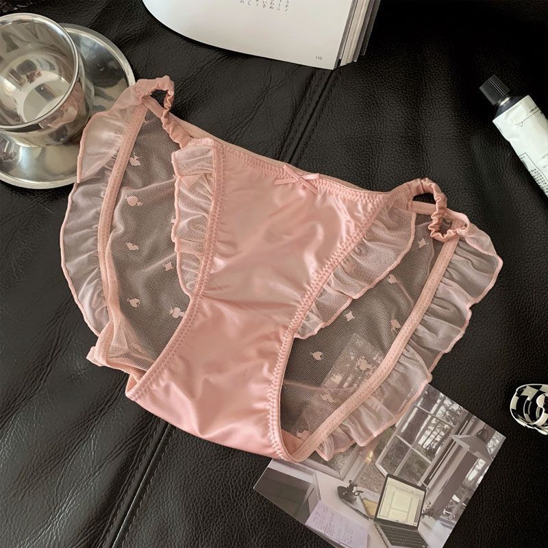 セット売りショーツ 3点セット 新作 ins純欲細レースパンツローウエスト氷糸透明網糸綿股間三角パンツ セット売りショーツ 3点セット 新作 ins純欲細レースパンツローウエスト氷糸透明網糸綿股間三角パンツ