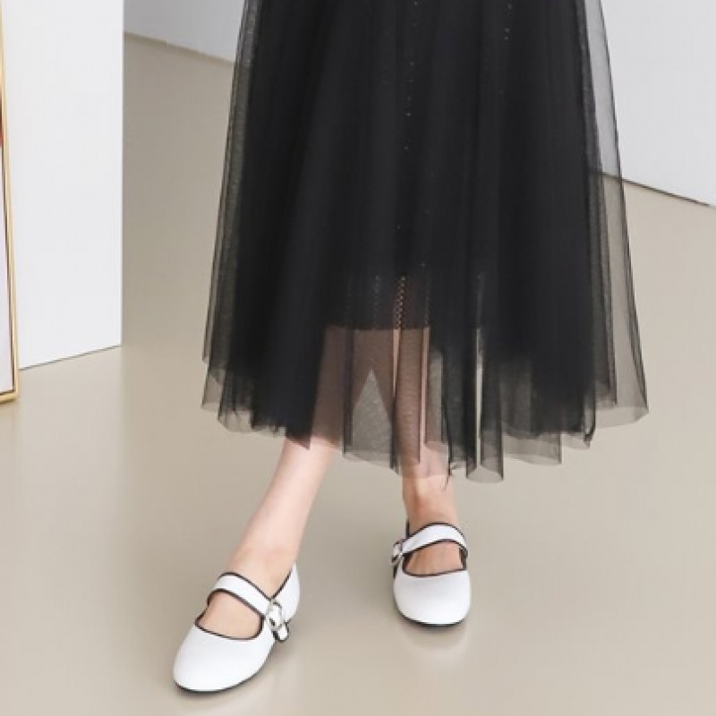 (Ninas Paris) 韓国製ラインカラーバックルローファー (Ninas Paris) 韓国製ラインカラーバックルローファー