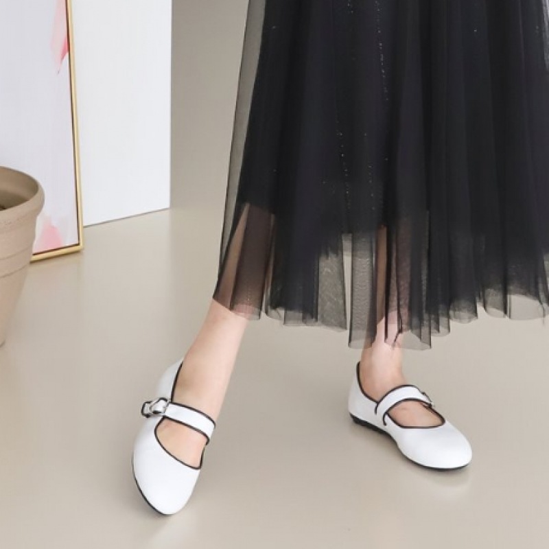 (Ninas Paris) 韓国製ラインカラーバックルローファー (Ninas Paris) 韓国製ラインカラーバックルローファー