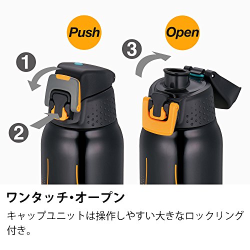 サーモス 水筒 真空断熱スポーツボトル 【ワンタッチオープンタイプ】 1.0L ブラックグラデーション FFZ-1002F BK-G