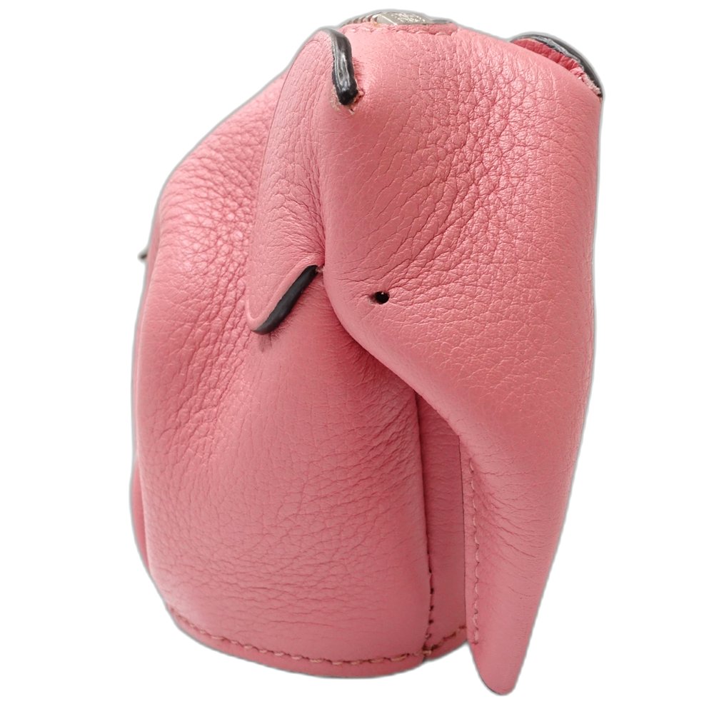 エレファントチャーム 象 コインケース カーフ ピンク/181468【中古】 エレファントチャーム 象 コインケース カーフ ピンク/181468【中古】