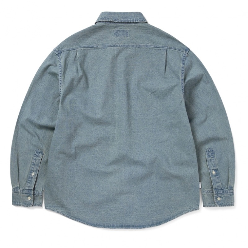 ディス・イズ・ネヴァー・ザッツ・ディスティンステッド・デニムシャツスクイーズド・ブルー ディス・イズ・ネヴァー・ザッツ・ディスティンステッド・デニムシャツスクイーズド・ブルー