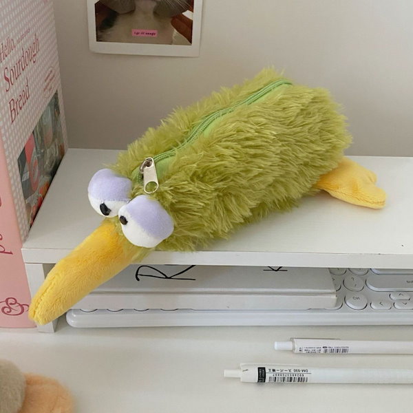 Qoo10] NICI キウイぬいぐるみペンケース 新