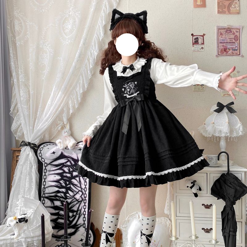 スイーツ＆うさぎ✴︎ロリータワンピひざ丈デート用♡春夏女子会仕様 楽天市場】うさぎプリントワンピース 2色 春夏 ミニ ショート丈