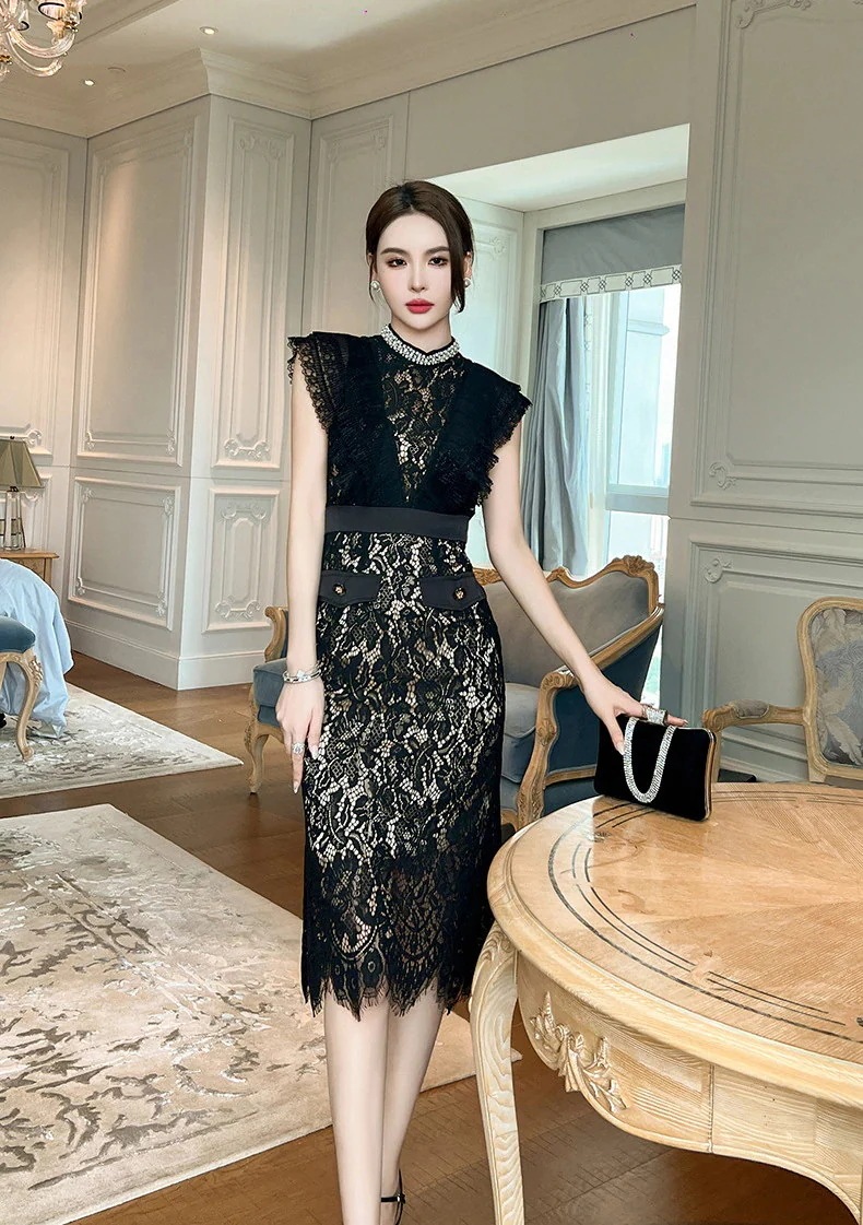 ワンピースドレスドレスお呼ばれ 大人 キャバ 着痩せ 夏 同窓会 ドレス レースワンピース ノースリーブ パーティー ワンピースドレスドレスお呼ばれ 大人 キャバ 着痩せ 夏 同窓会 ドレス レースワンピース ノースリーブ パーティー