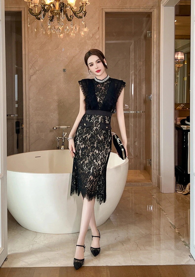 ワンピースドレスドレスお呼ばれ 大人 キャバ 着痩せ 夏 同窓会 ドレス レースワンピース ノースリーブ パーティー ワンピースドレスドレスお呼ばれ 大人 キャバ 着痩せ 夏 同窓会 ドレス レースワンピース ノースリーブ パーティー