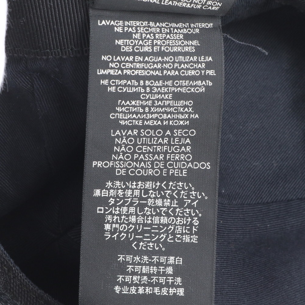 極美品 GGキャンバス シェリー ライン ベースボール 帽子 ブラック 黒 ファッション レザー×キャンバス キャップ メンズ RUE CQ3-4 中古