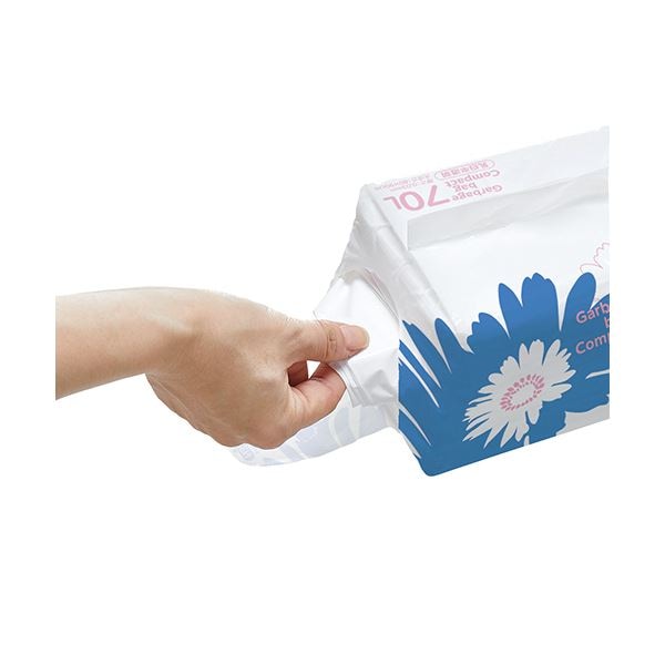 （まとめ）TANOSEE ゴミ袋 コンパクト 透明70L 1パック（50枚）[x5セット]