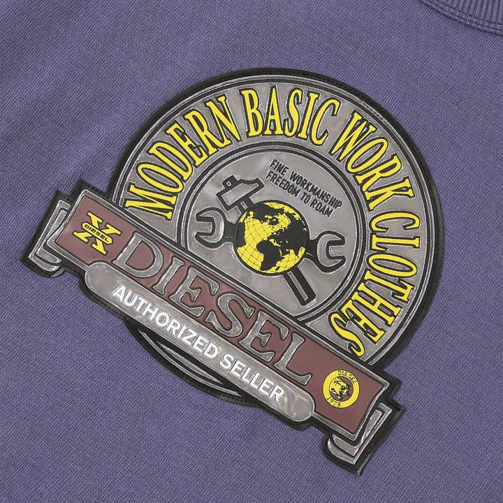 長袖スウェットシャツ トレーナー メンズ S-PATCHY リフレクティブプラスチックパッチ die-m-t-f4-3v6