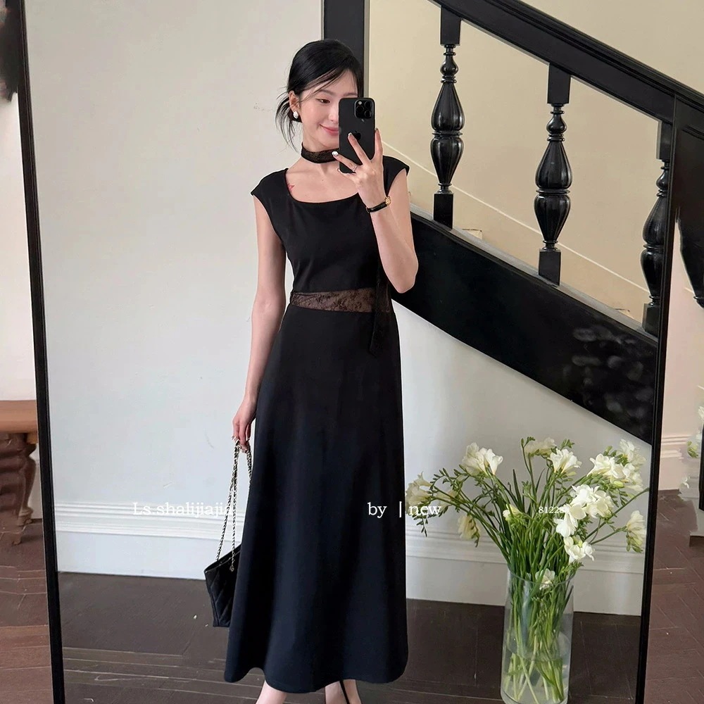 パーティードレス ロングドレス ワンピース 黒 春 夏 秋 結婚式 謝恩会 お呼ばれ 着痩せ おしゃれ 個性的 透かし彫り 透明感 レース 高校生 大学生 スクエアネック 袖あり 大人 落ち感 高級感 パーティードレス ロングドレス ワンピース 黒 春 夏 秋 結婚式 謝恩会 お呼ばれ 着痩せ おしゃれ 個性的 透かし彫り 透明感 レース 高校生 大学生 スクエアネック 袖あり 大人 落ち感 高級感