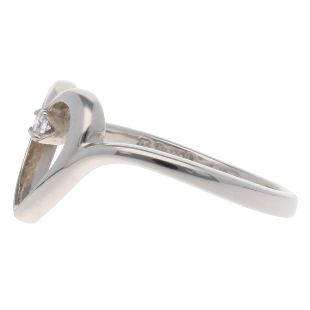 ミキモト リング 指輪 9.5号 Pt900プラチナ ダイヤモンド MIKIMOTO