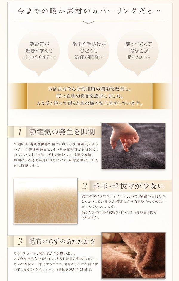 ボックスシーツ ダブル 冬用・暖かい プレミアムマイクロファイバー ベッドカバー