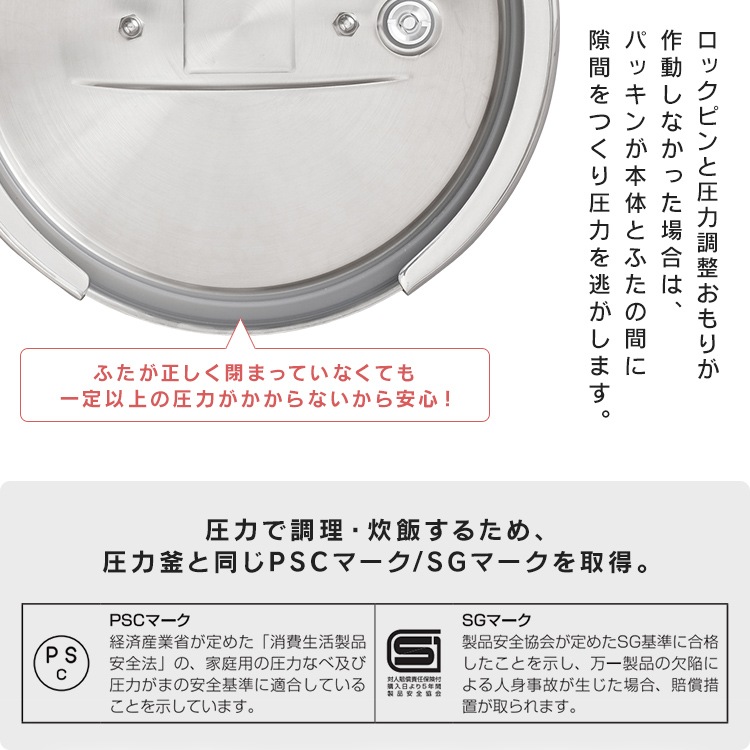両手圧力鍋 3Ｌ RAN-3L 圧力鍋 両手 鍋 なべ ナベ 圧力 アイリスオーヤマ プレゼント　メガ割