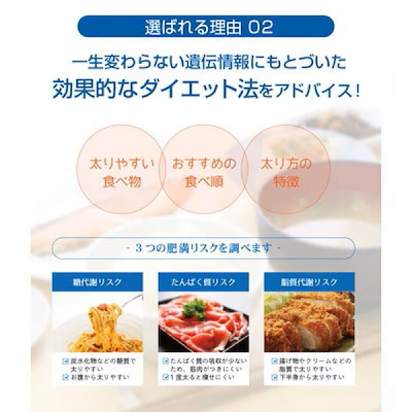 ダイエット遺伝子検査キット 肥満遺伝子を調べて効率的にダイエット DNA検査キット SNSやテレビで話題 世界まる見え！で紹介