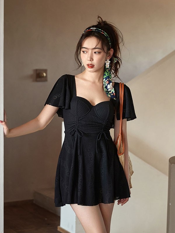 ワンピース水着 体型カバー 白 黒 袖付き ぽっちゃり 水着 レディース 大きいサイズ 韓国 フレアスリーブ ガール 可愛い 痩せ見え ビーチ プール 海 水泳 セクシー オトナ女子 かわいい ブラッ ワンピース水着 体型カバー 白 黒 袖付き ぽっちゃり 水着 レディース 大きいサイズ 韓国 フレアスリーブ ガール 可愛い 痩せ見え ビーチ プール 海 水泳 セクシー オトナ女子 かわいい ブラッ