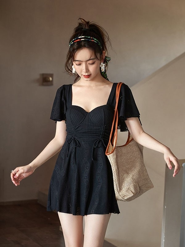 ワンピース水着 体型カバー 白 黒 袖付き ぽっちゃり 水着 レディース 大きいサイズ 韓国 フレアスリーブ ガール 可愛い 痩せ見え ビーチ プール 海 水泳 セクシー オトナ女子 かわいい ブラッ ワンピース水着 体型カバー 白 黒 袖付き ぽっちゃり 水着 レディース 大きいサイズ 韓国 フレアスリーブ ガール 可愛い 痩せ見え ビーチ プール 海 水泳 セクシー オトナ女子 かわいい ブラッ