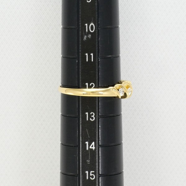 K18 18金 YG イエローゴールド リング 指輪 12号 ダイヤ 0.32 ジュエリー 中古 K18 18金 YG イエローゴールド リング 指輪 12号 ダイヤ 0.32 ジュエリー 中古