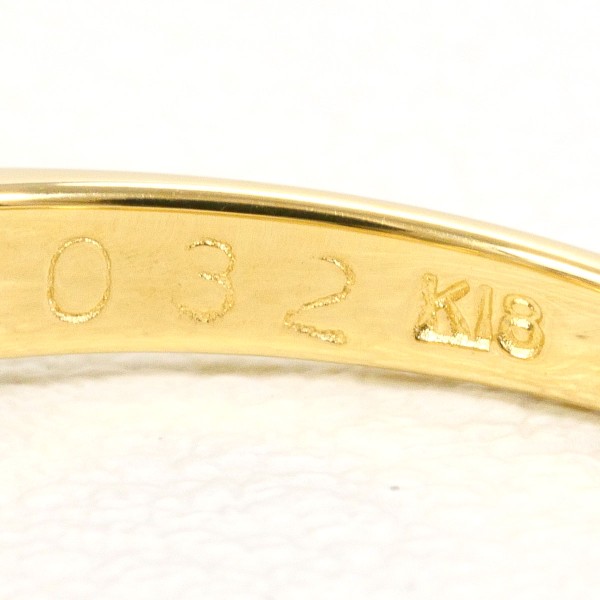 K18 18金 YG イエローゴールド リング 指輪 12号 ダイヤ 0.32 ジュエリー 中古 K18 18金 YG イエローゴールド リング 指輪 12号 ダイヤ 0.32 ジュエリー 中古