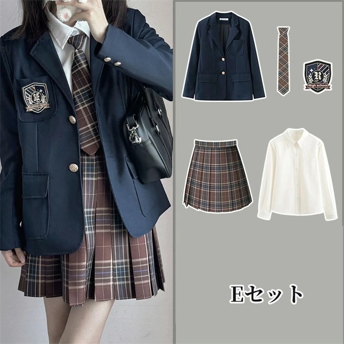 品質良い 5点セット 入学式 卒業式 スーツ 女の子 長袖 中学生 高校生 制服 学生制服 女子高生 小学生 ブレザー スカート チェック柄 レディース お受験 結婚式 発表会 入学 通学 ジュニア