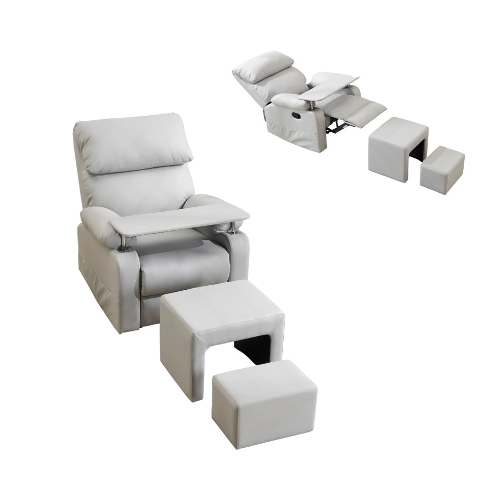 【国内即日発送】【セット品】リクライニングソファー 二つのオットマン ソファー 1人掛け ゲーミングチェア PU 160度調節可能 テーブル付き PUレザー チェア オットマン一体型 パーソナルチェア 【国内即日発送】【セット品】リクライニングソファー 二つのオットマン ソファー 1人掛け ゲーミングチェア PU 160度調節可能 テーブル付き PUレザー チェア オットマン一体型 パーソナルチェア