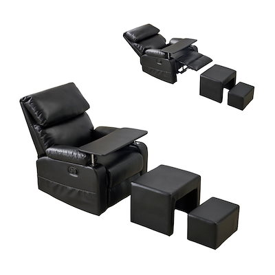 【国内即日発送】【セット品】リクライニングソファー 二つのオットマン ソファー 1人掛け ゲーミングチェア PU 160度調節可能 テーブル付き PUレザー チェア オットマン一体型 パーソナルチェア 【国内即日発送】【セット品】リクライニングソファー 二つのオットマン ソファー 1人掛け ゲーミングチェア PU 160度調節可能 テーブル付き PUレザー チェア オットマン一体型 パーソナルチェア