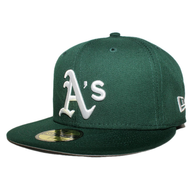 ベースボールキャップ 帽子 59fifty メンズ レディース MLB オークランド アスレチックス 6 3/4-8 1/4