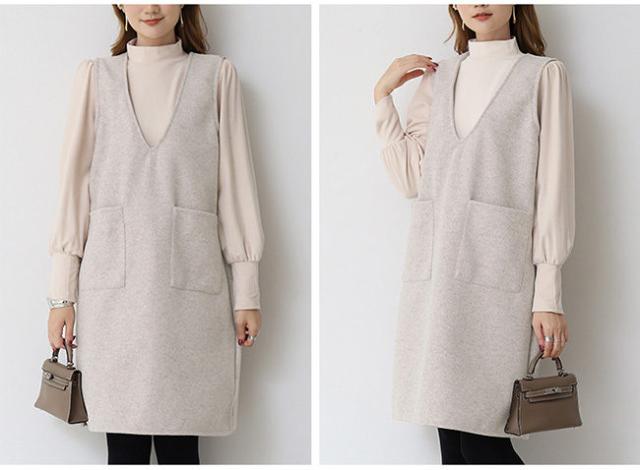 ワンピース 秋新作 新作 送料無料 ウールブレンドメルトン ジャンスカ ジャンパースカート 選べる長さ ひざ丈 ミディアム丈 ノースリブ vネック カジュアル フォーマル オフェス 通学 ゆったり カ ワンピース 秋新作 新作 送料無料 ウールブレンドメルトン ジャンスカ ジャンパースカート 選べる長さ ひざ丈 ミディアム丈 ノースリブ vネック カジュアル フォーマル オフェス 通学 ゆったり カ