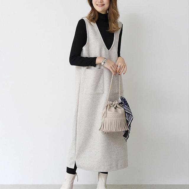 ワンピース 秋新作 新作 送料無料 ウールブレンドメルトン ジャンスカ ジャンパースカート 選べる長さ ひざ丈 ミディアム丈 ノースリブ vネック カジュアル フォーマル オフェス 通学 ゆったり カ ワンピース 秋新作 新作 送料無料 ウールブレンドメルトン ジャンスカ ジャンパースカート 選べる長さ ひざ丈 ミディアム丈 ノースリブ vネック カジュアル フォーマル オフェス 通学 ゆったり カ