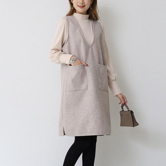 ワンピース 秋新作 新作 送料無料 ウールブレンドメルトン ジャンスカ ジャンパースカート 選べる長さ ひざ丈 ミディアム丈 ノースリブ vネック カジュアル フォーマル オフェス 通学 ゆったり カ ワンピース 秋新作 新作 送料無料 ウールブレンドメルトン ジャンスカ ジャンパースカート 選べる長さ ひざ丈 ミディアム丈 ノースリブ vネック カジュアル フォーマル オフェス 通学 ゆったり カ