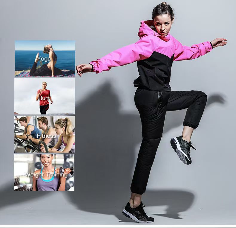 【高.品.質】【高级感素材】6倍発汗 サウナスーツ スポーツウェア レディース メンズ 2点セット 上下セット ダイエット トダイエットウェア暴汗ウェアスーツ脂肪燃焼汗排出ヨガウェアウェアウェアランニ