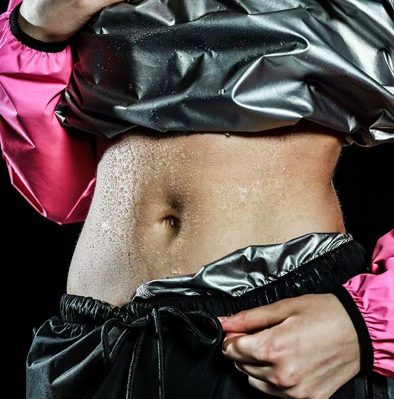 【高.品.質】【高级感素材】6倍発汗 サウナスーツ スポーツウェア レディース メンズ 2点セット 上下セット ダイエット トダイエットウェア暴汗ウェアスーツ脂肪燃焼汗排出ヨガウェアウェアウェアランニ