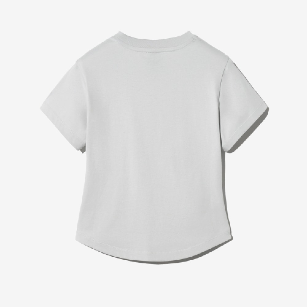 FILA シャーリングクロップショートスリーブ T シャツ (FS2RSH2157FCGY)