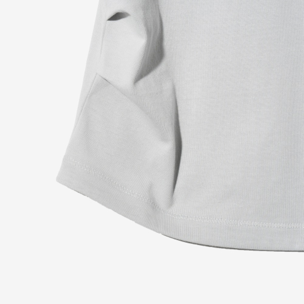 FILA シャーリングクロップショートスリーブ T シャツ (FS2RSH2157FCGY)