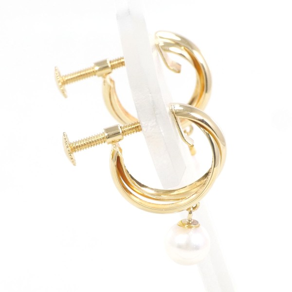 K18 18金 YG イエローゴールド イヤリング パール(真珠) ジュエリー 中古 K18 18金 YG イエローゴールド イヤリング パール(真珠) ジュエリー 中古