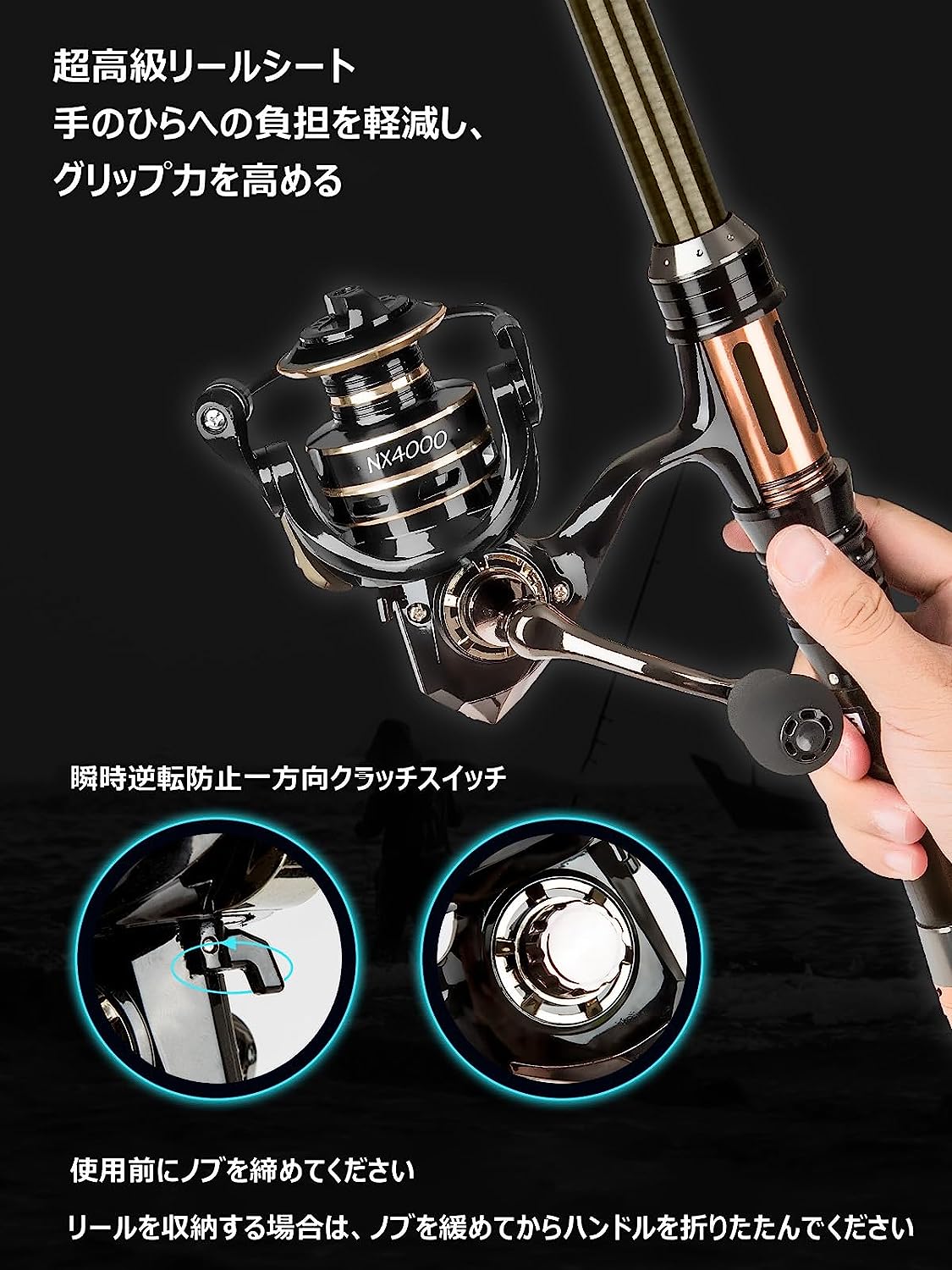 釣竿セット 釣竿 リールセット 2.1m炭素伸縮投げ竿 初心者用 釣り入門 釣り具 カーボン ロッド 磯竿 スピニングリール 200m釣り糸 24点釣り餌 釣りバッグ付き コンパクト 海釣り 川釣り