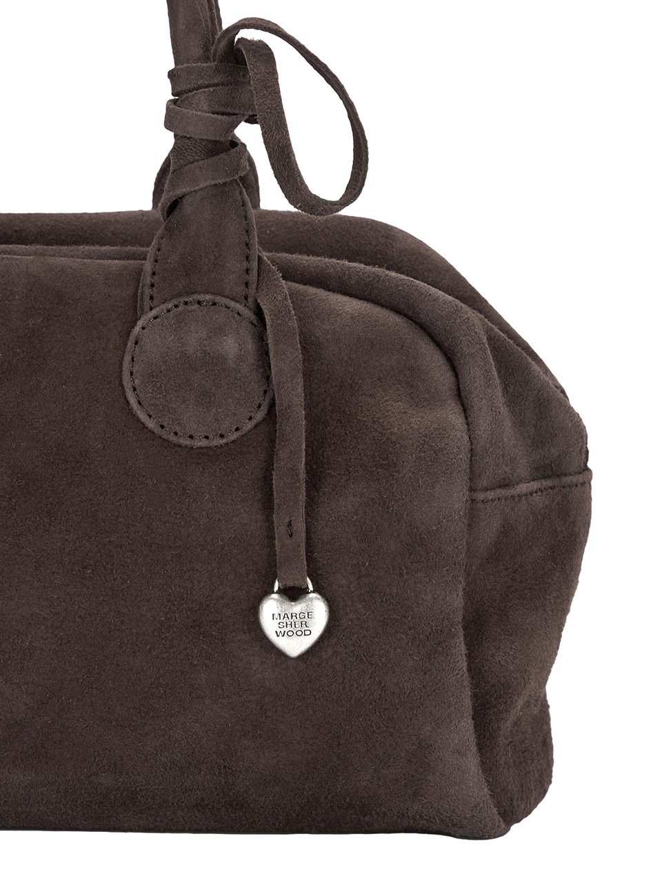 トートバッグ [Margesherwood] / SOFT BOWLING BAG / choco brown suede Margesherwood] / SOFT BOWLING BAG / choco brown suede (MARGE