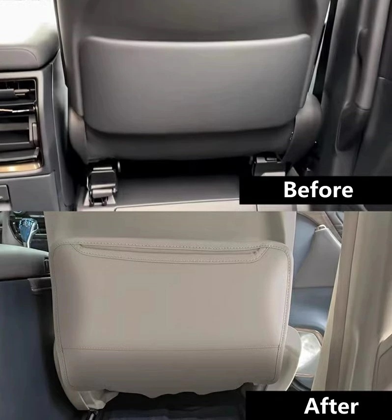 トヨタ・アルファード/ヴェルファイア 40系 用 シート バック アンチキックマット 保護 ガーニッシュ PUレザー製 2ピース 3色可選 8485