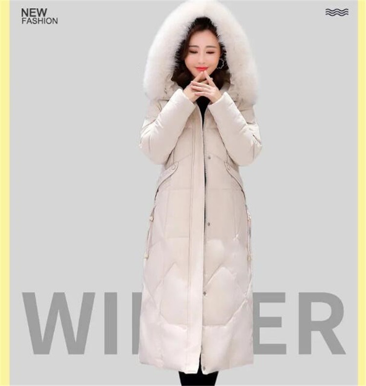 大好評レビュー続々韓国ファッション 2020 冬 新品 韓国バージョン ゆったりする ロングスタイル ニーハイ コート おしゃれな ダウン綿の服