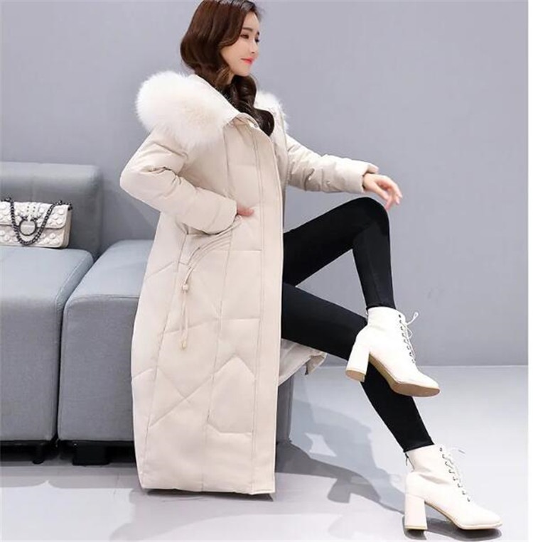 大好評レビュー続々韓国ファッション 2020 冬 新品 韓国バージョン ゆったりする ロングスタイル ニーハイ コート おしゃれな ダウン綿の服