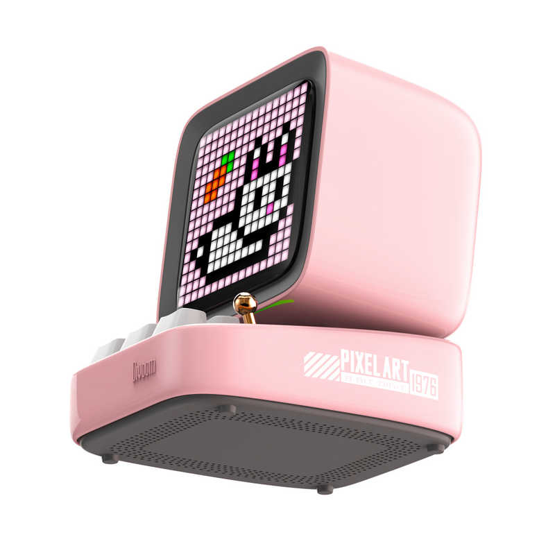 『90100058207』Divoom Ditoo Pro Bluetooth スピーカー ピンク ディブーム レトロ ピクセル アート ドット絵 『90100058207』Divoom Ditoo Pro Bluetooth スピーカー ピンク ディブーム レトロ ピクセル アート ドット絵